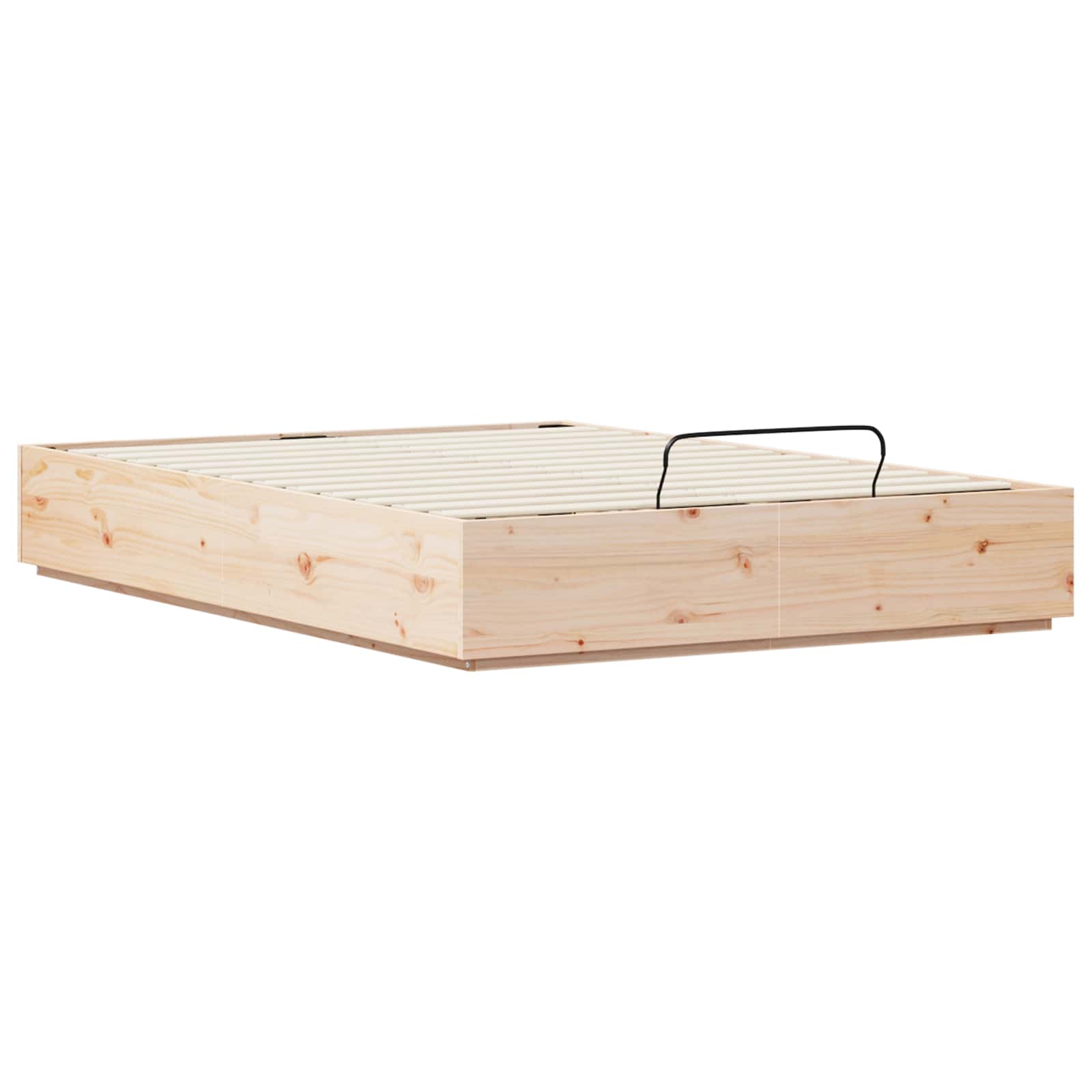 Ottoman-Bettgestell mit Stauraum Natur 120 x 200 cm