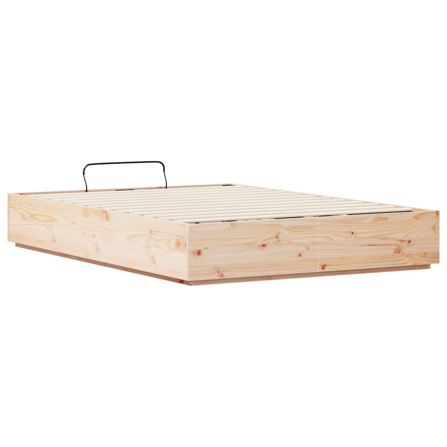 Ottoman-Bettgestell mit Stauraum Natur 120 x 200 cm