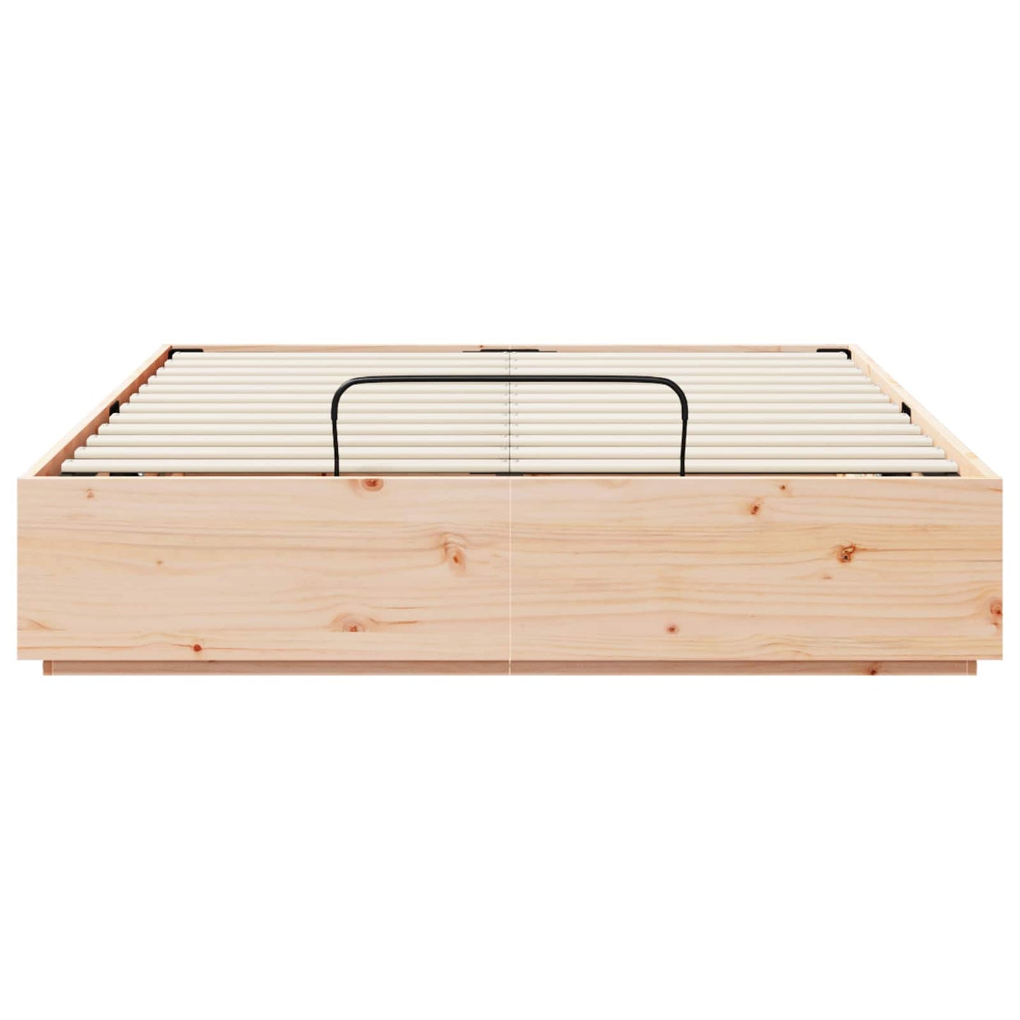Ottoman-Bettgestell mit Stauraum Natur 120 x 200 cm