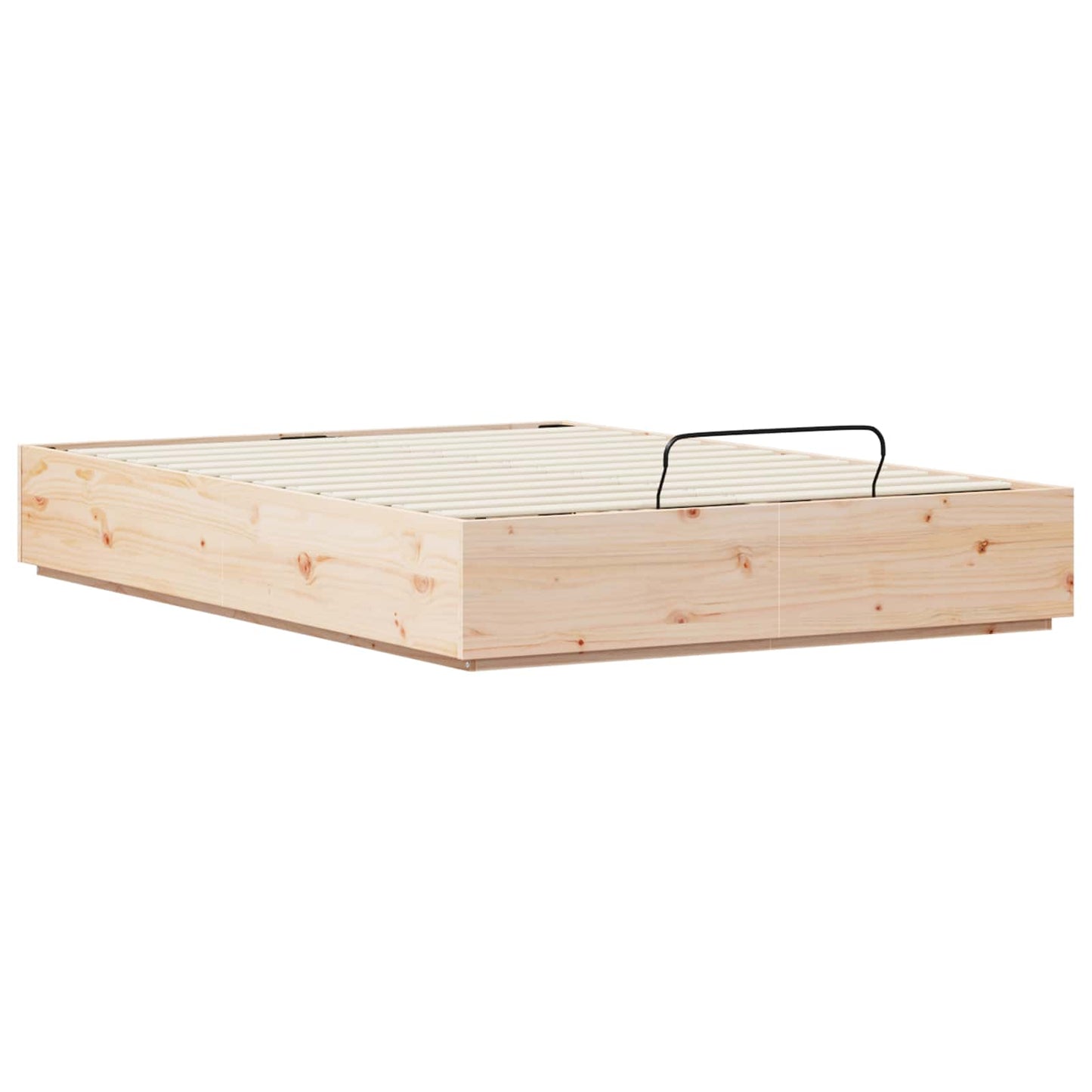 Ottoman-Bettgestell mit Stauraum Natur 160 x 200 cm