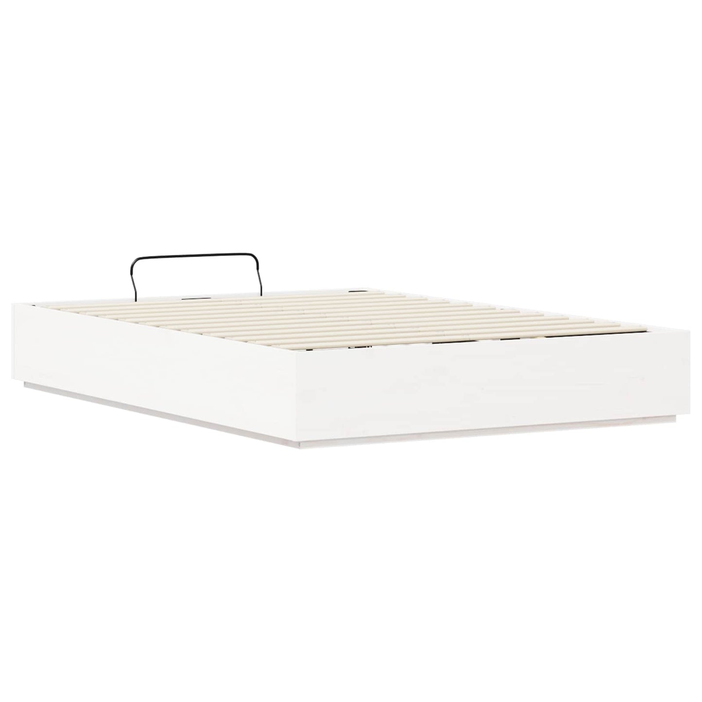 Ottoman-Bettgestell mit Stauraum Weiß 160 x 200 cm