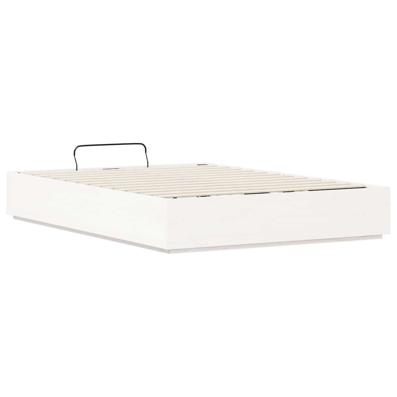 Ottoman-Bettgestell mit Stauraum Weiß 160 x 200 cm