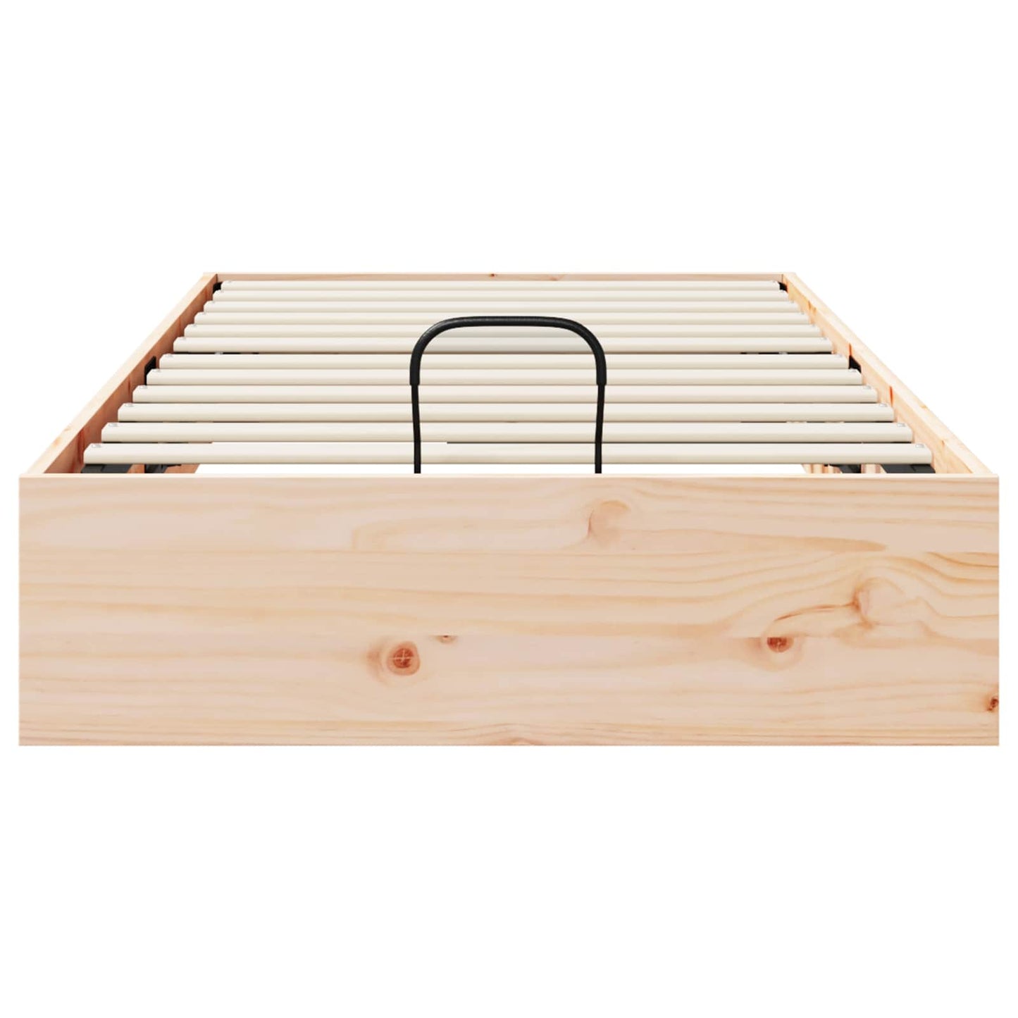 Ottoman Bettgestell mit Stauraum Natur 90 x 190 cm