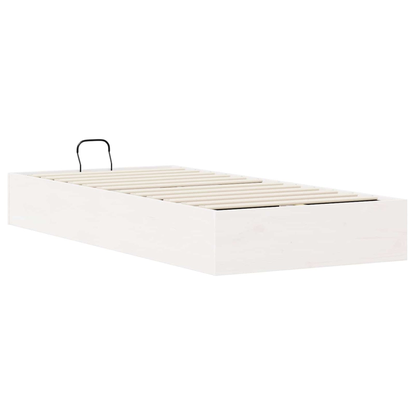 Ottoman Bettgestell mit Stauraum Weiß 90 x 200 cm