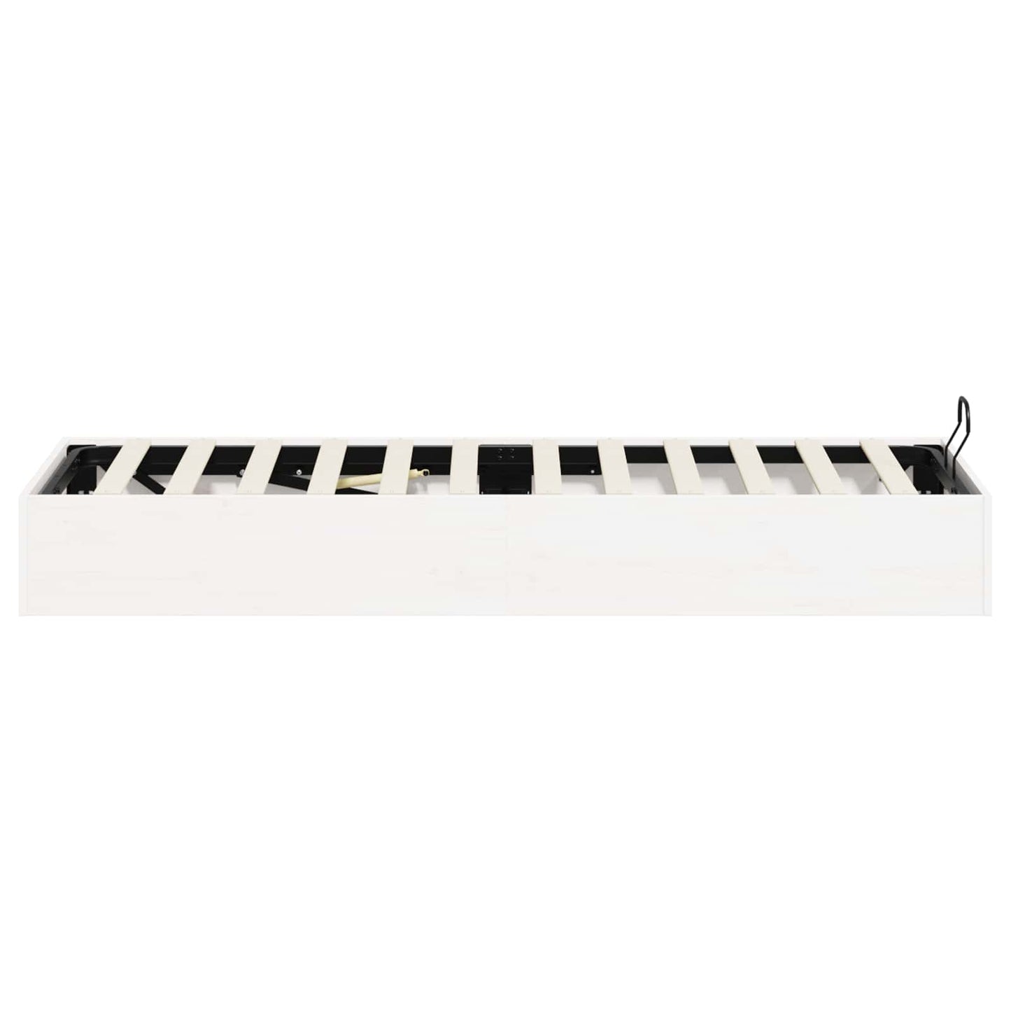 Ottoman Bettgestell mit Stauraum Weiß 90 x 200 cm