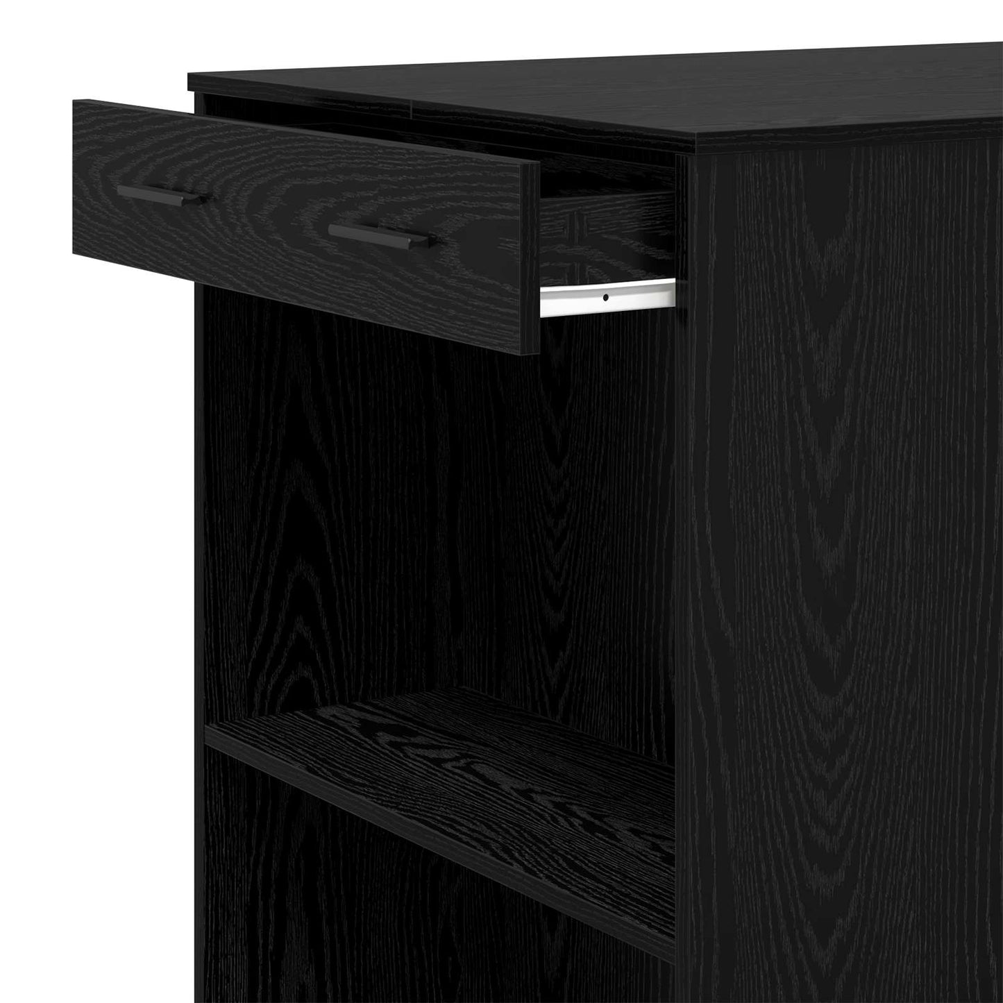 Bartisch 102 x 70 x 103,5 cm Holzwerkstoff Schwarz Eichen-Optik