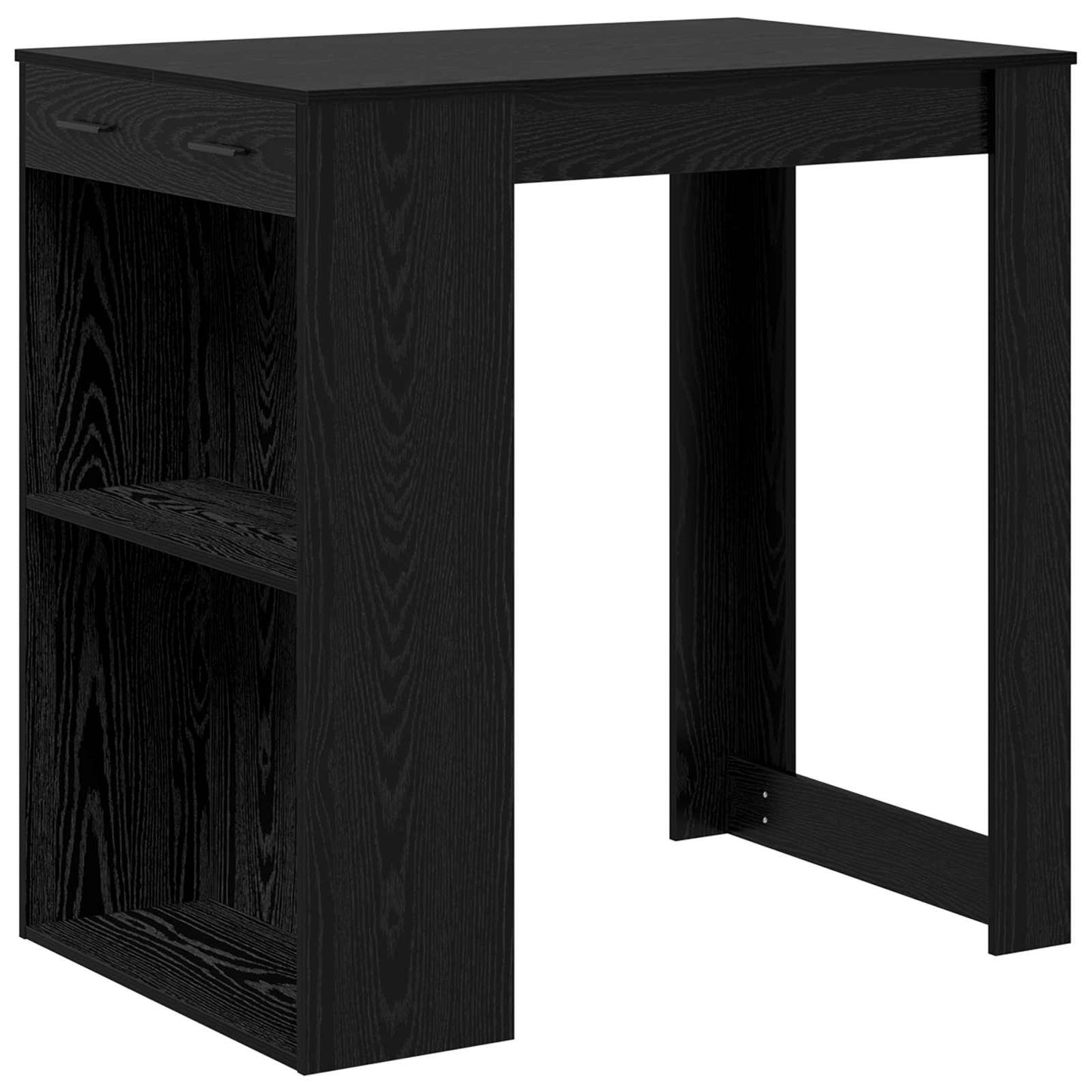 Bartisch 102 x 70 x 103,5 cm Holzwerkstoff Schwarz Eichen-Optik