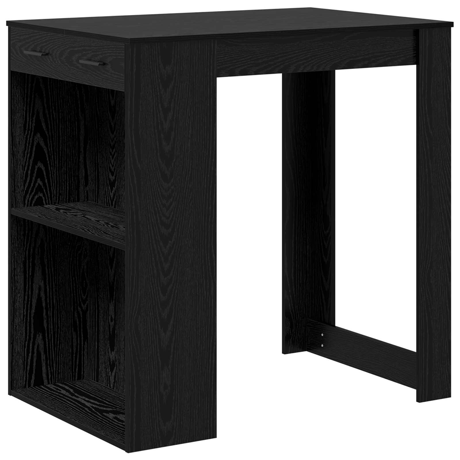 Bartisch 102 x 70 x 103,5 cm Holzwerkstoff Schwarz Eichen-Optik