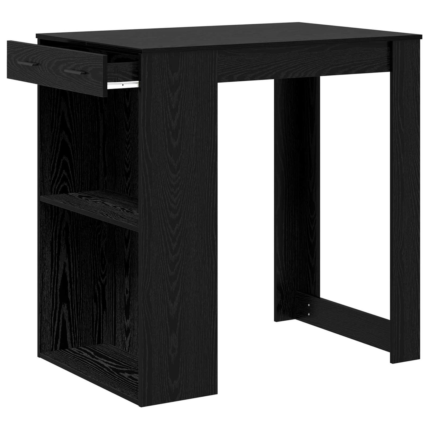 Bartisch 102 x 70 x 103,5 cm Holzwerkstoff Schwarz Eichen-Optik