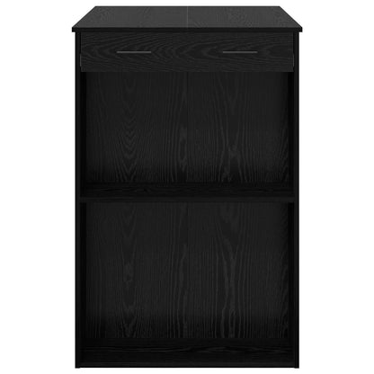 Bartisch 102 x 70 x 103,5 cm Holzwerkstoff Schwarz Eichen-Optik