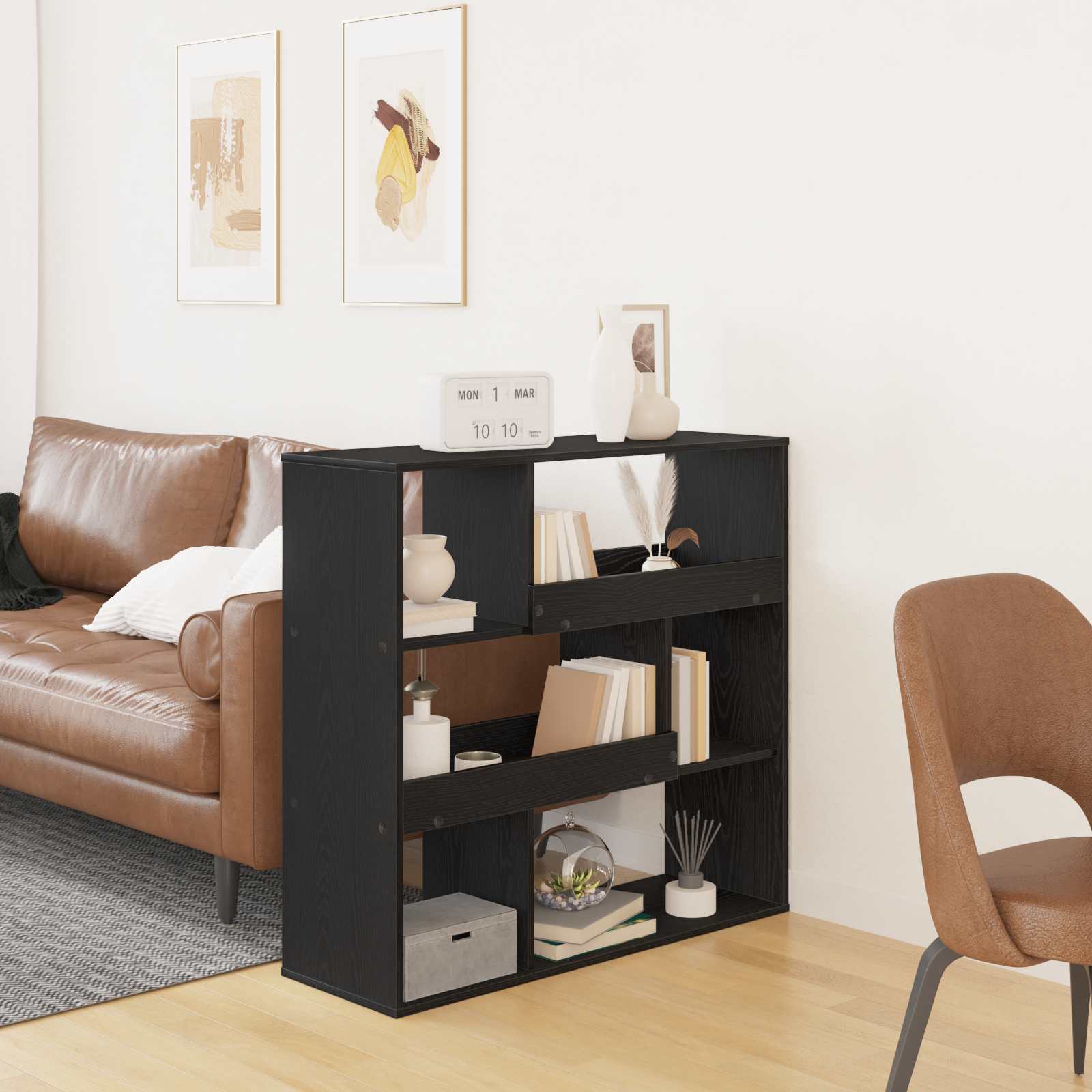 Bücherregal 4 Ebenen 100 x 33 x 94,5 cm Holzwerkstoff