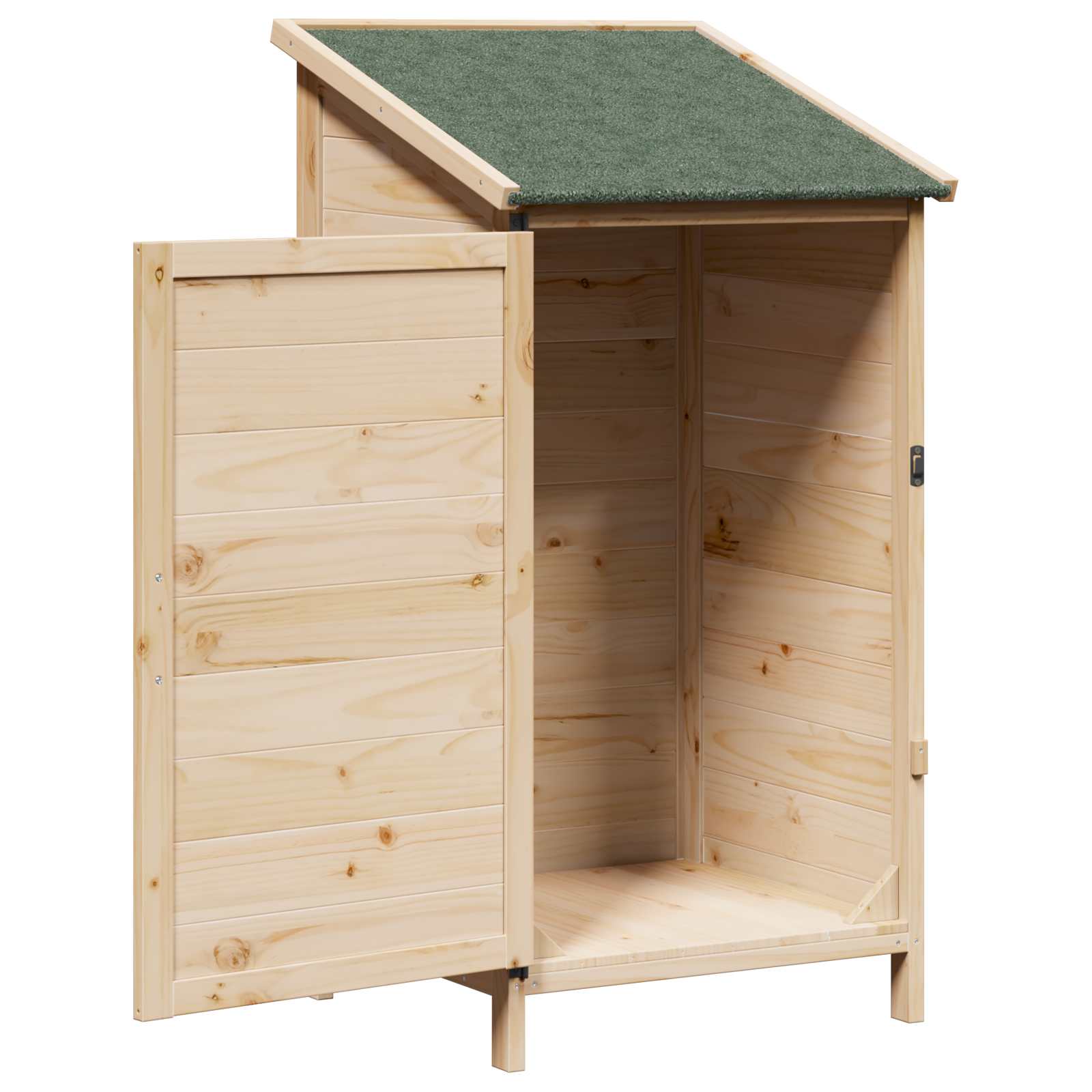 Gartenschuppen Natur 59 x 56 x 113,5 cm Massivholz aus Fichte