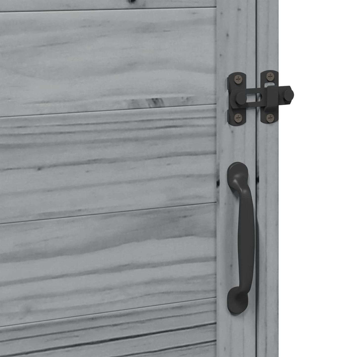 Gartenschuppen Grau 59 x 56 x 113,5 cm Massivholz aus Fichte