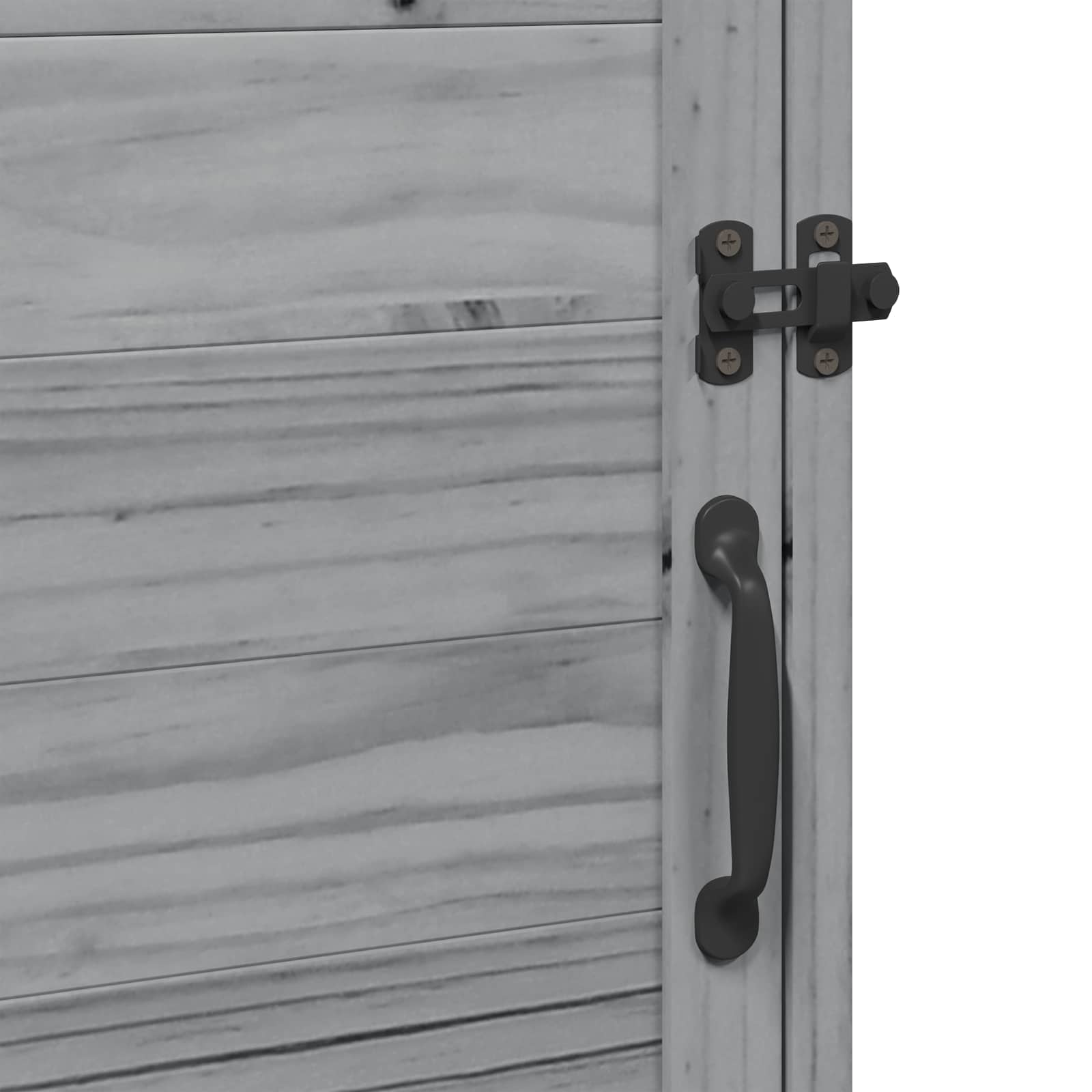 Gartenschuppen Grau 59 x 56 x 113,5 cm Massivholz aus Fichte