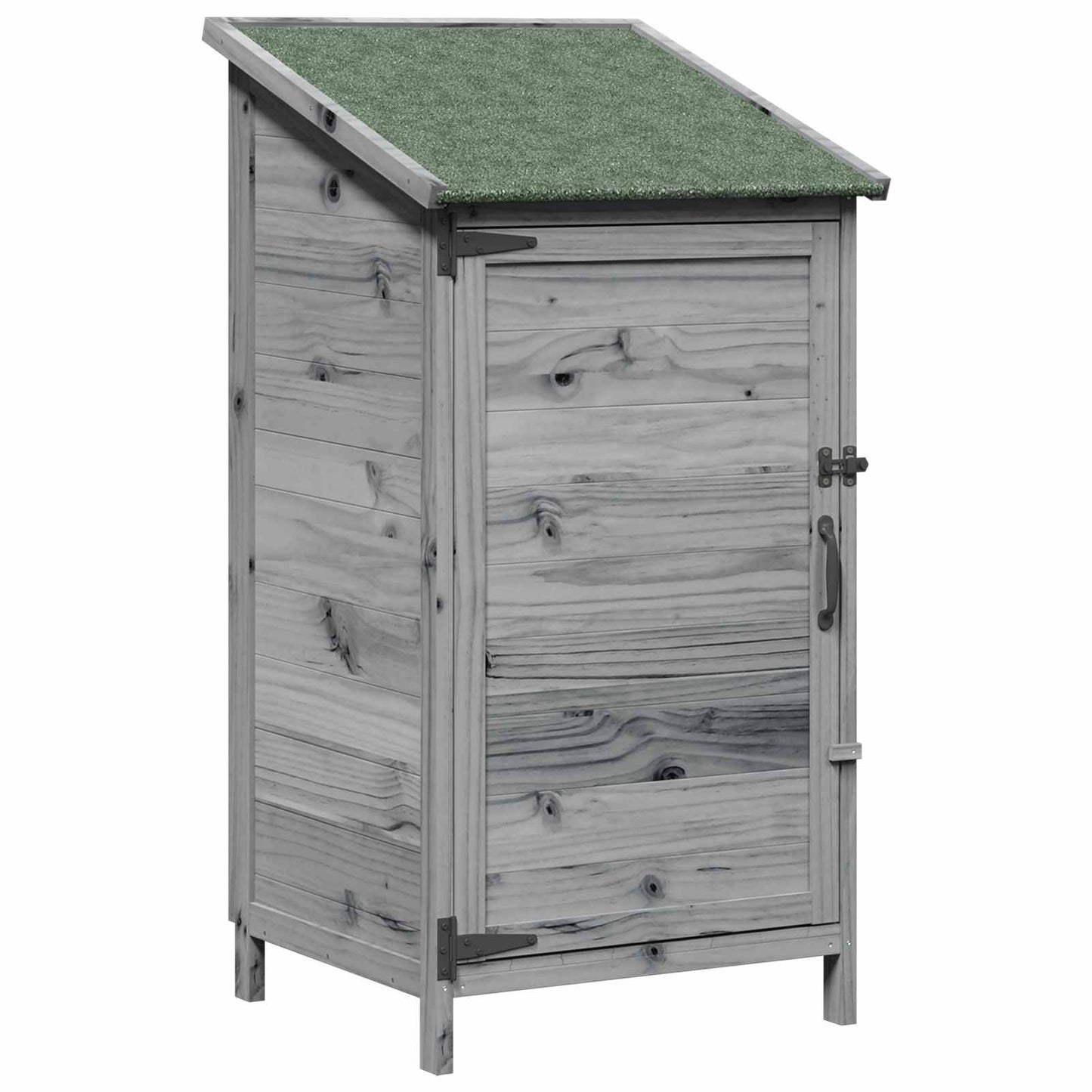 Gartenschuppen Grau 59 x 56 x 113,5 cm Massivholz aus Fichte