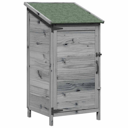 Gartenschuppen Grau 59,5 x 56 x 113,5 cm Massivholz aus Fichte