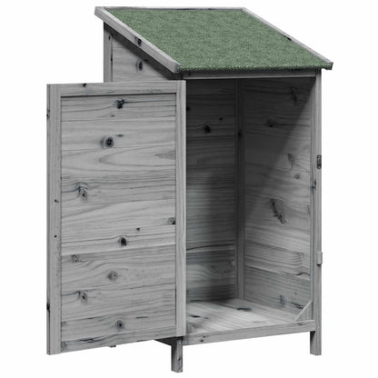 Gartenschuppen Grau 59,5 x 56 x 113,5 cm Massivholz aus Fichte