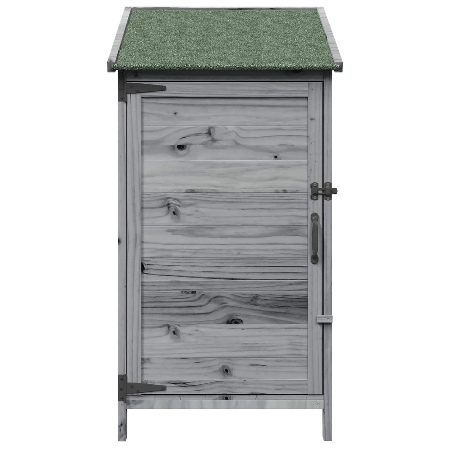 Gartenschuppen Grau 59 x 56 x 113,5 cm Massivholz aus Fichte