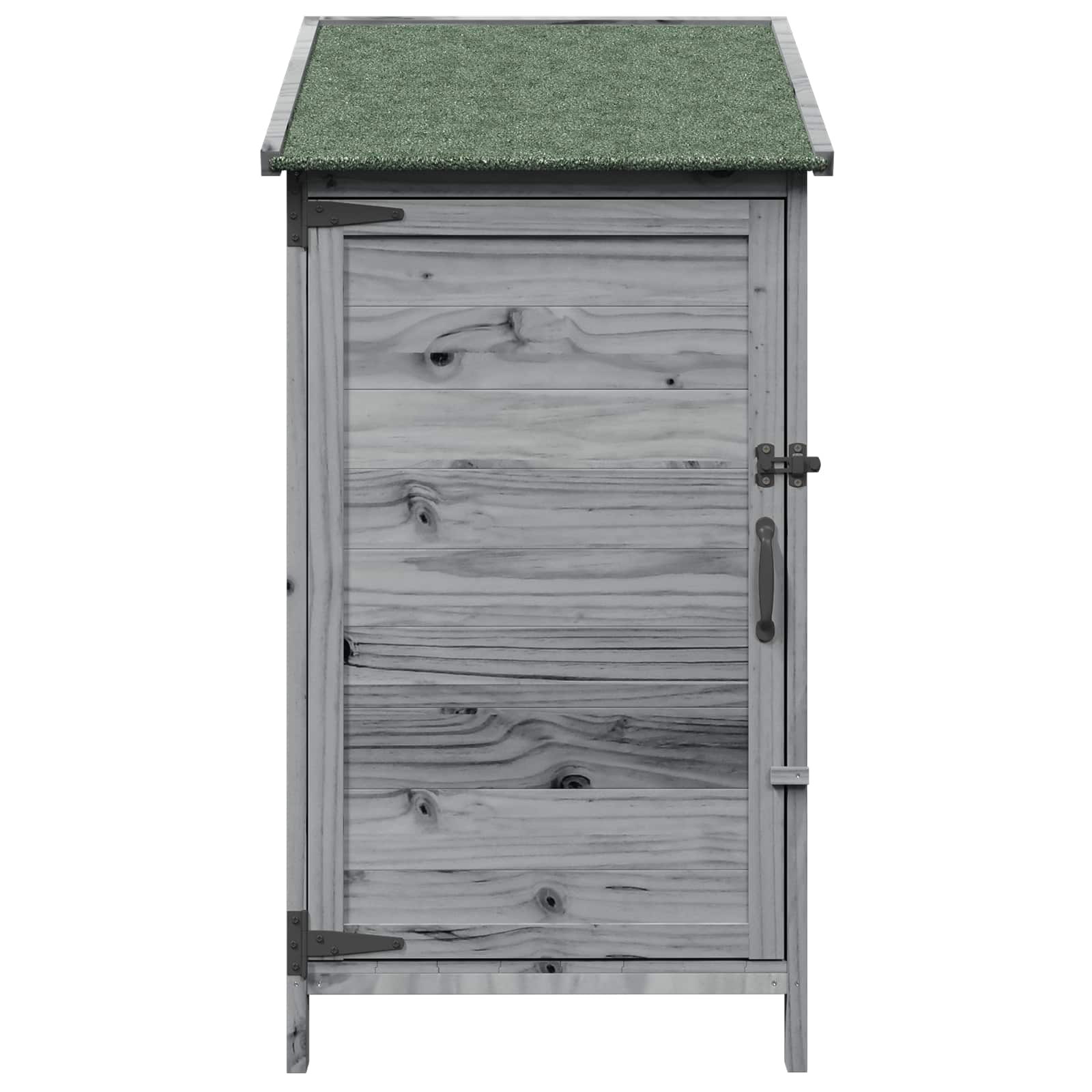 Gartenschuppen Grau 59 x 56 x 113,5 cm Massivholz aus Fichte