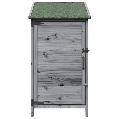 Gartenschuppen Grau 59,5 x 56 x 113,5 cm Massivholz aus Fichte