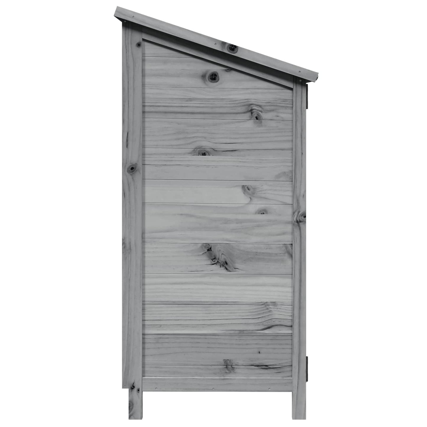 Gartenschuppen Grau 59 x 56 x 113,5 cm Massivholz aus Fichte
