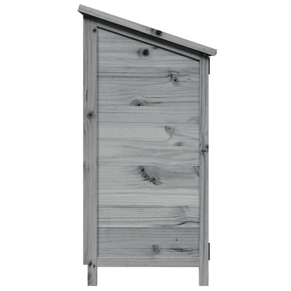 Gartenschuppen Grau 59,5 x 56 x 113,5 cm Massivholz aus Fichte