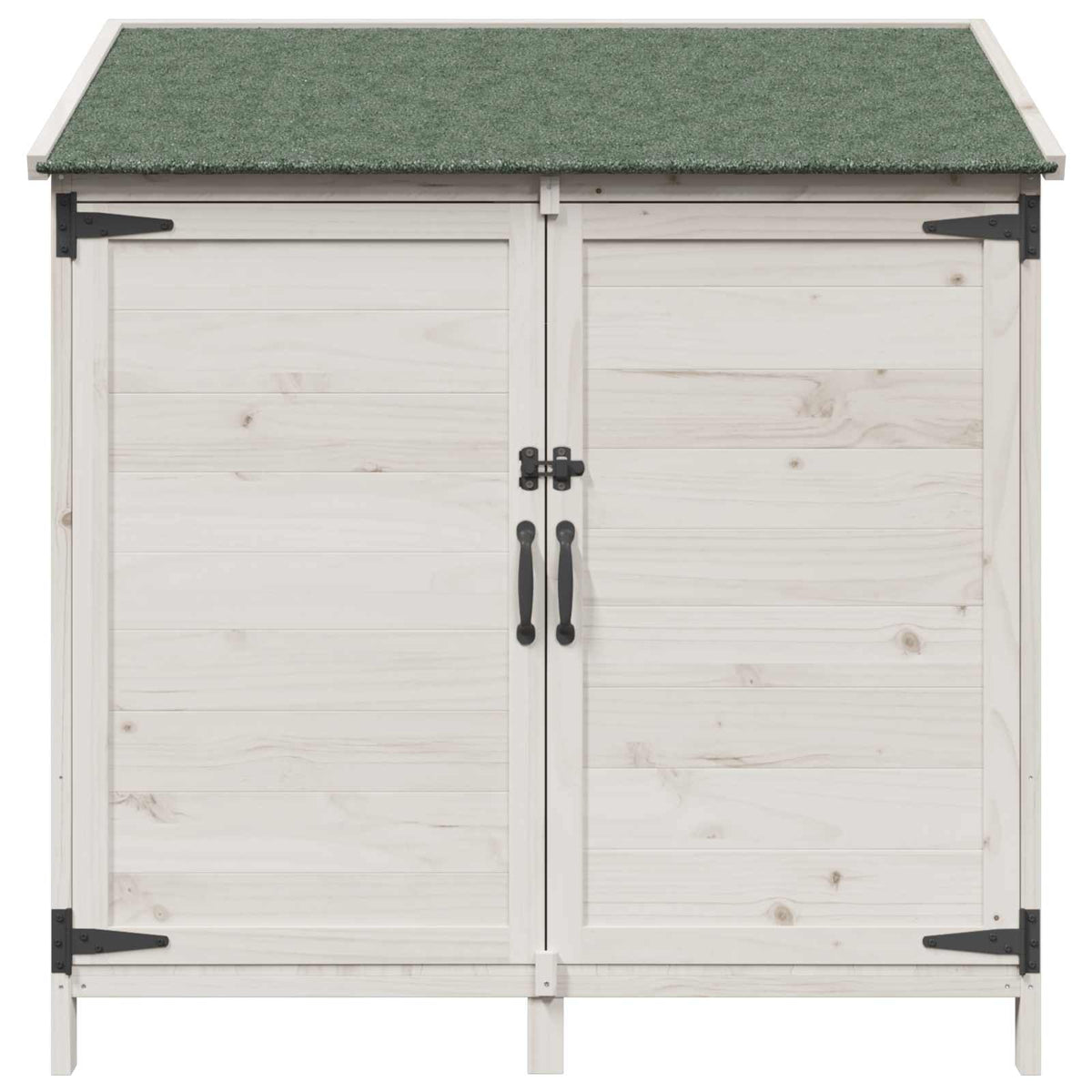 Gartenschuppen Weiß 106 x 56 x 113,5 cm Massivholz aus Fichte