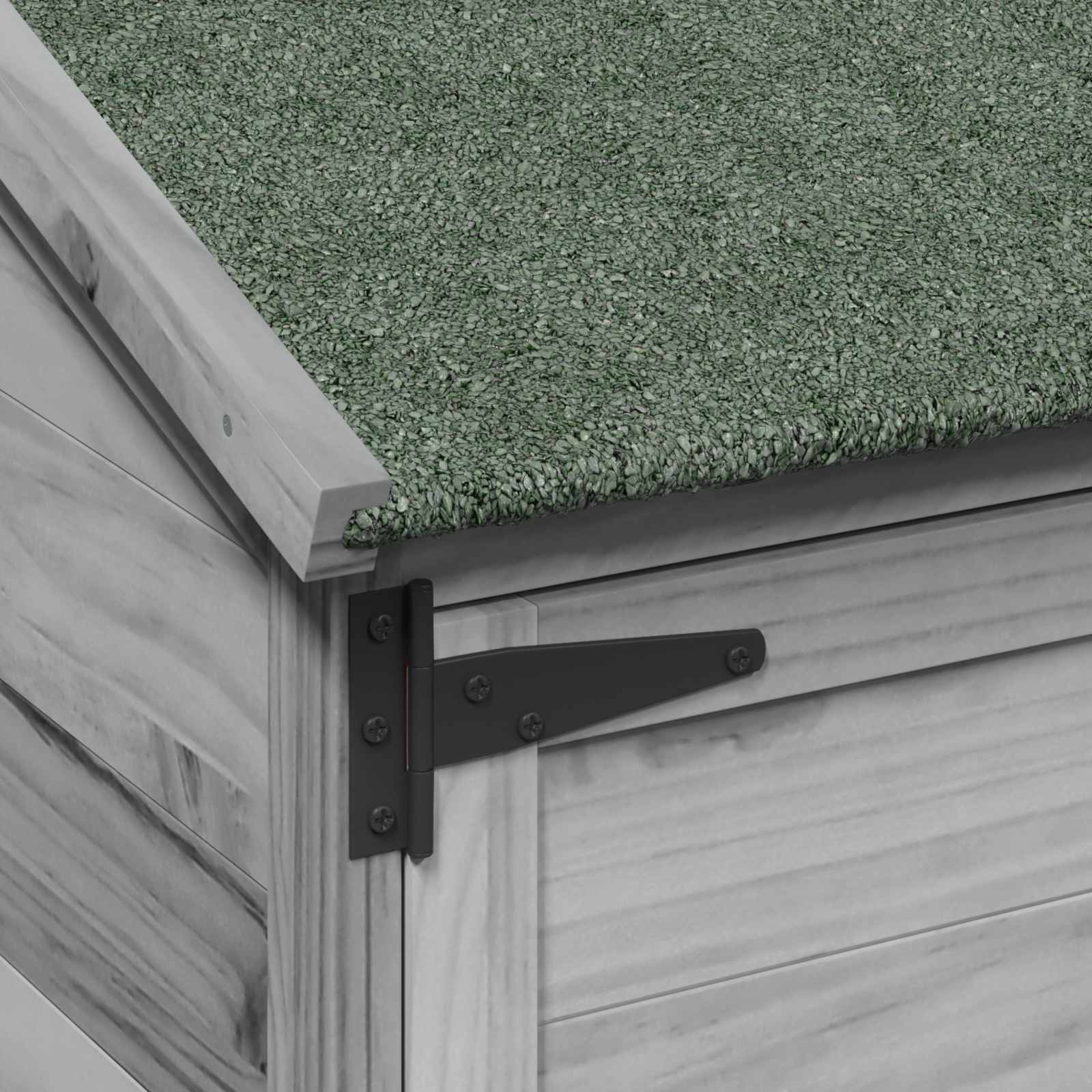 Gartenschuppen Grau 106,5 x 56 x 113,5 cm Massivholz aus Fichte