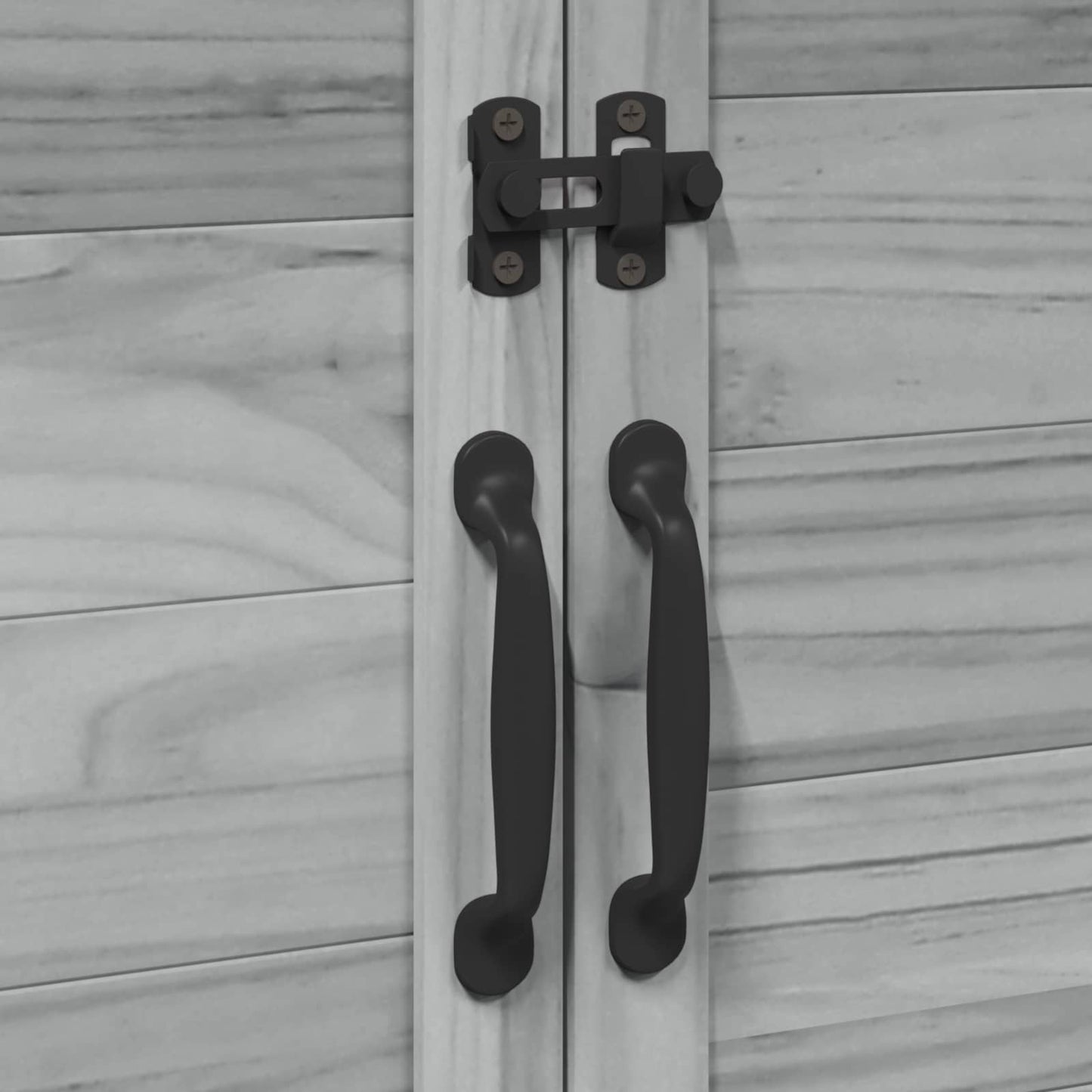 Gartenschuppen Grau 106,5 x 56 x 113,5 cm Massivholz aus Fichte