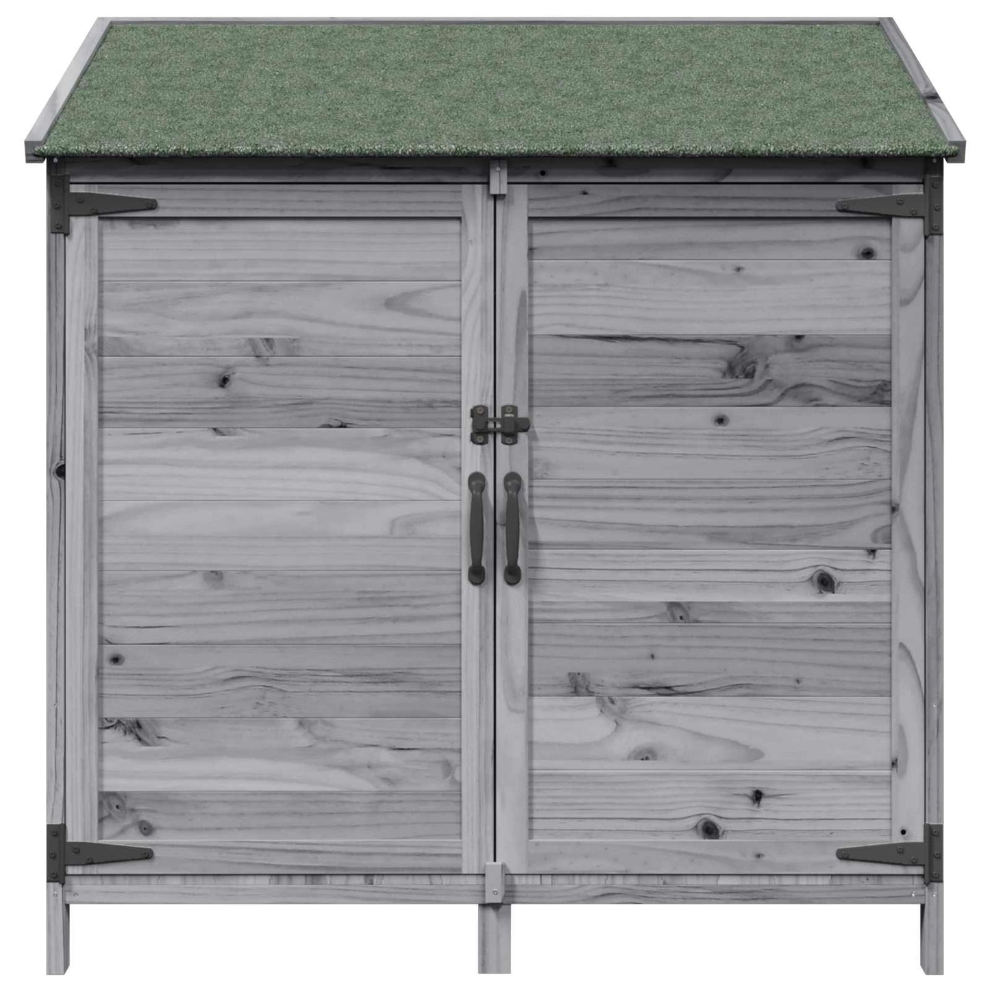 Gartenschuppen Grau 106,5 x 56 x 113,5 cm Massivholz aus Fichte