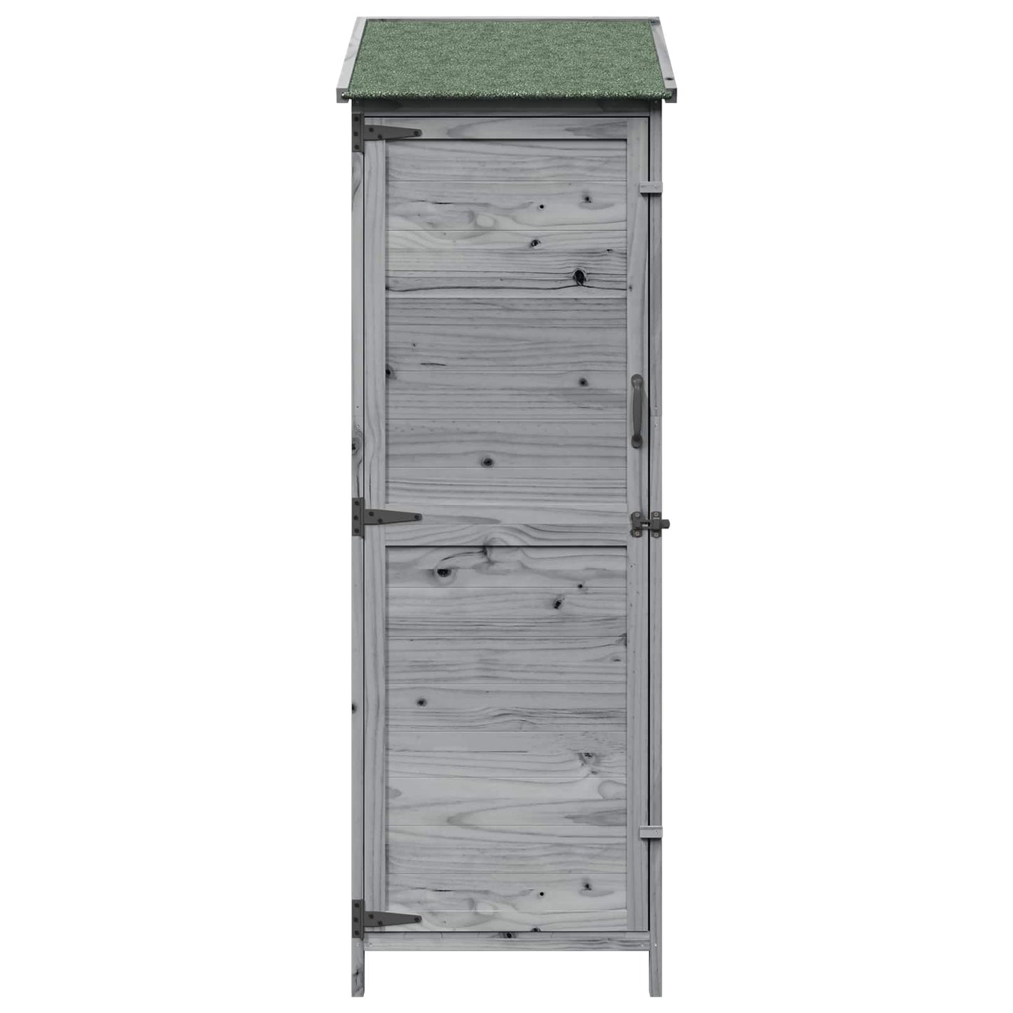 Gartenschuppen Grau 59,5 x 56 x 176,5 cm Massivholz aus Fichte