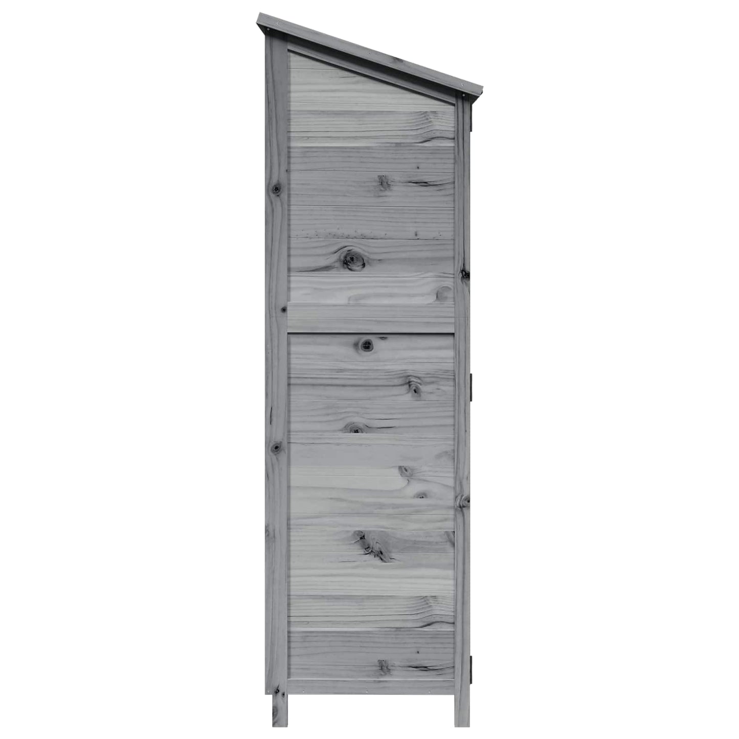 Gartenschuppen Grau 59,5 x 56 x 176,5 cm Massivholz aus Fichte