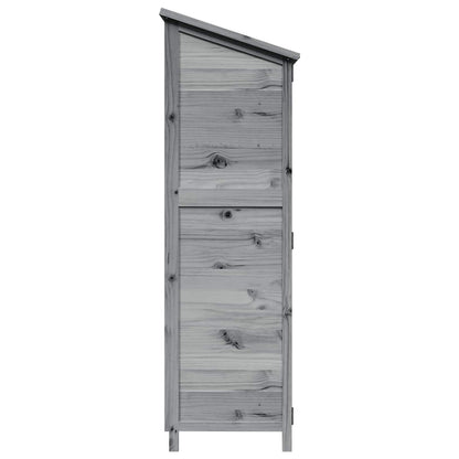 Gartenschuppen Grau 59,5 x 56 x 176,5 cm Massivholz aus Fichte