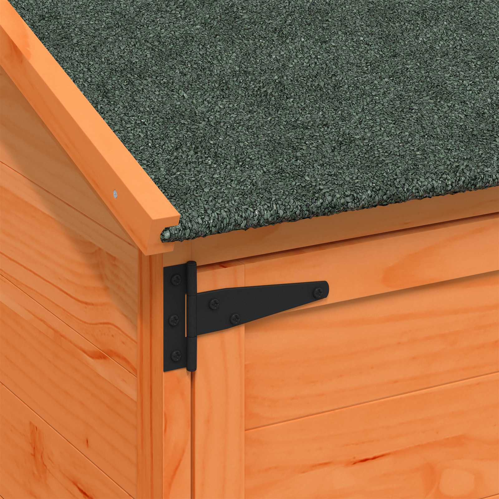 Gartenschuppen Braun 59,5 x 56 x 176,5 cm Massivholz aus Fichte