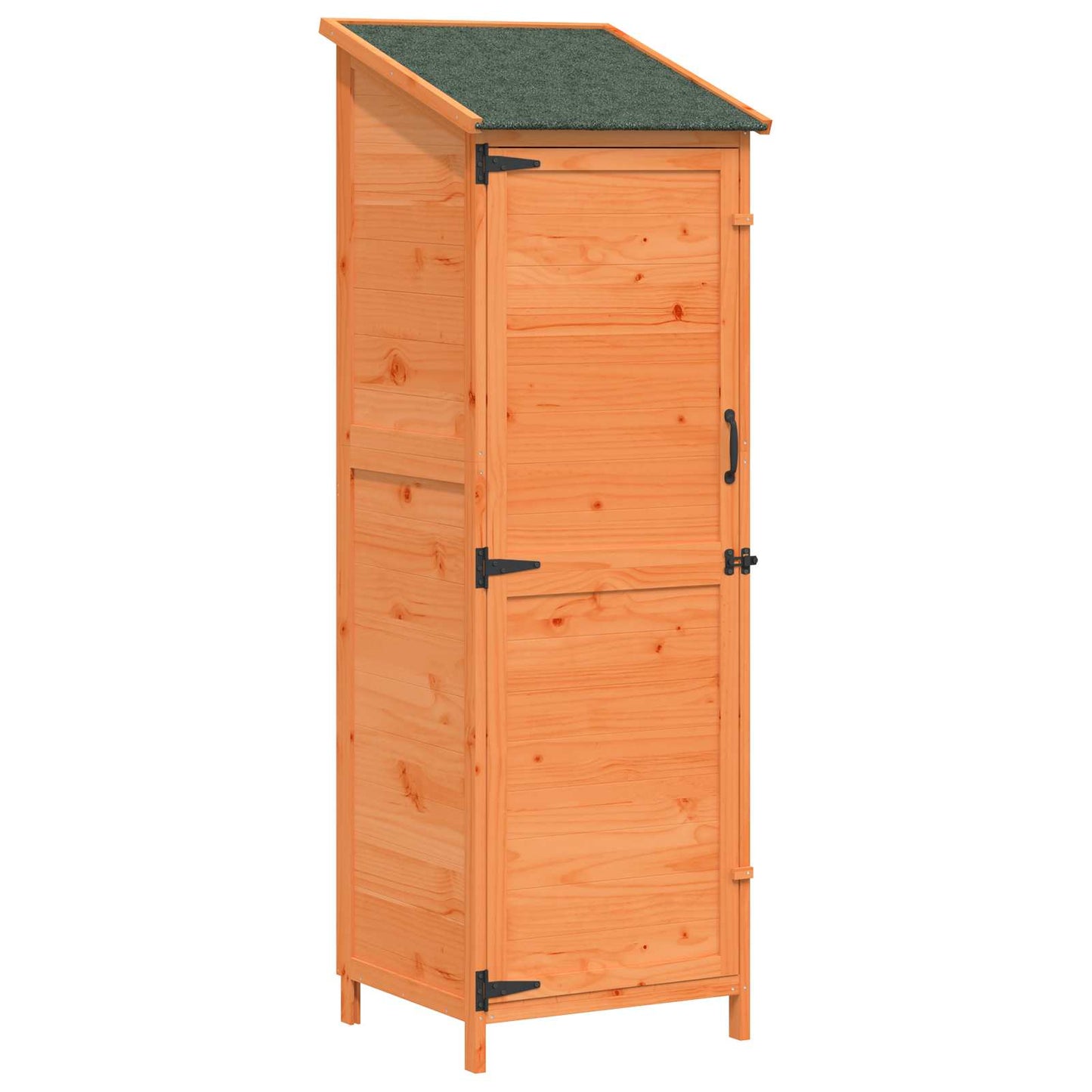 Gartenschuppen Braun 59,5 x 56 x 176,5 cm Massivholz aus Fichte
