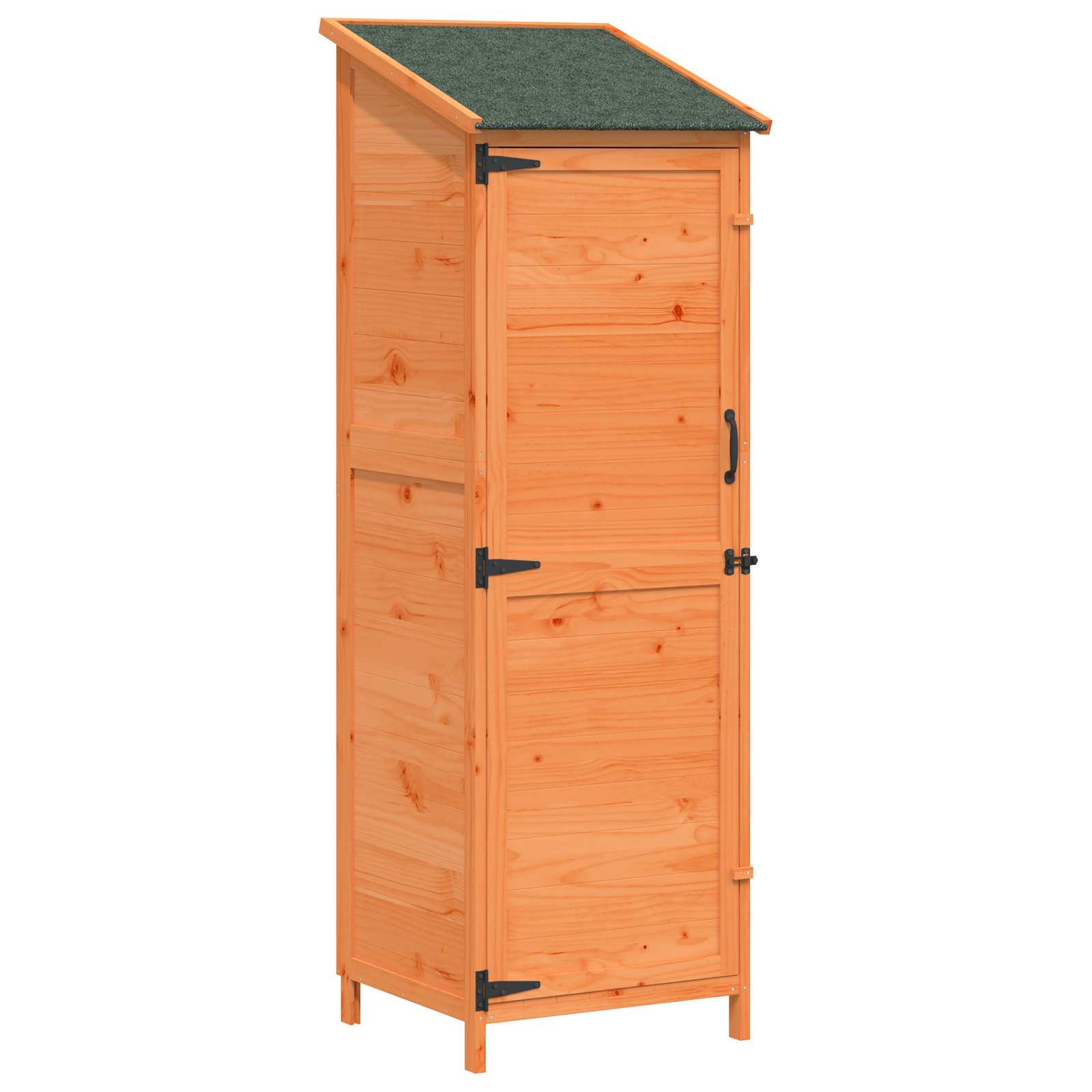 Gartenschuppen Braun 59,5 x 56 x 176,5 cm Massivholz aus Fichte
