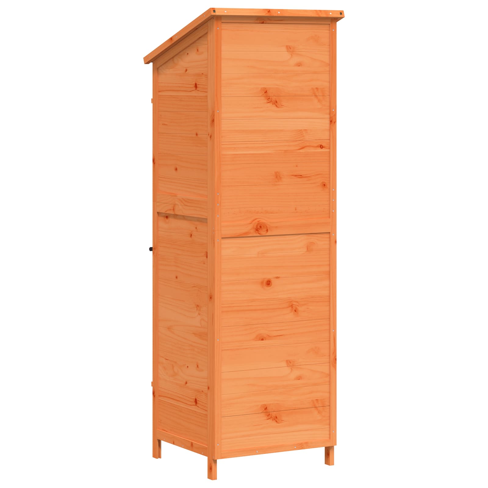 Gartenschuppen Braun 59,5 x 56 x 176,5 cm Massivholz aus Fichte