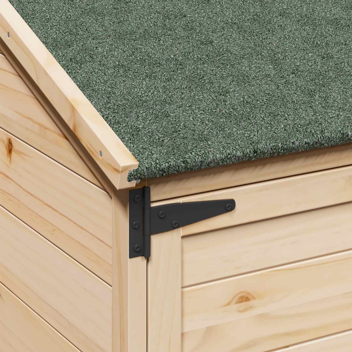 Gartenschuppen Natur 106,5 x 56 x 176 cm Massivholz aus Fichte