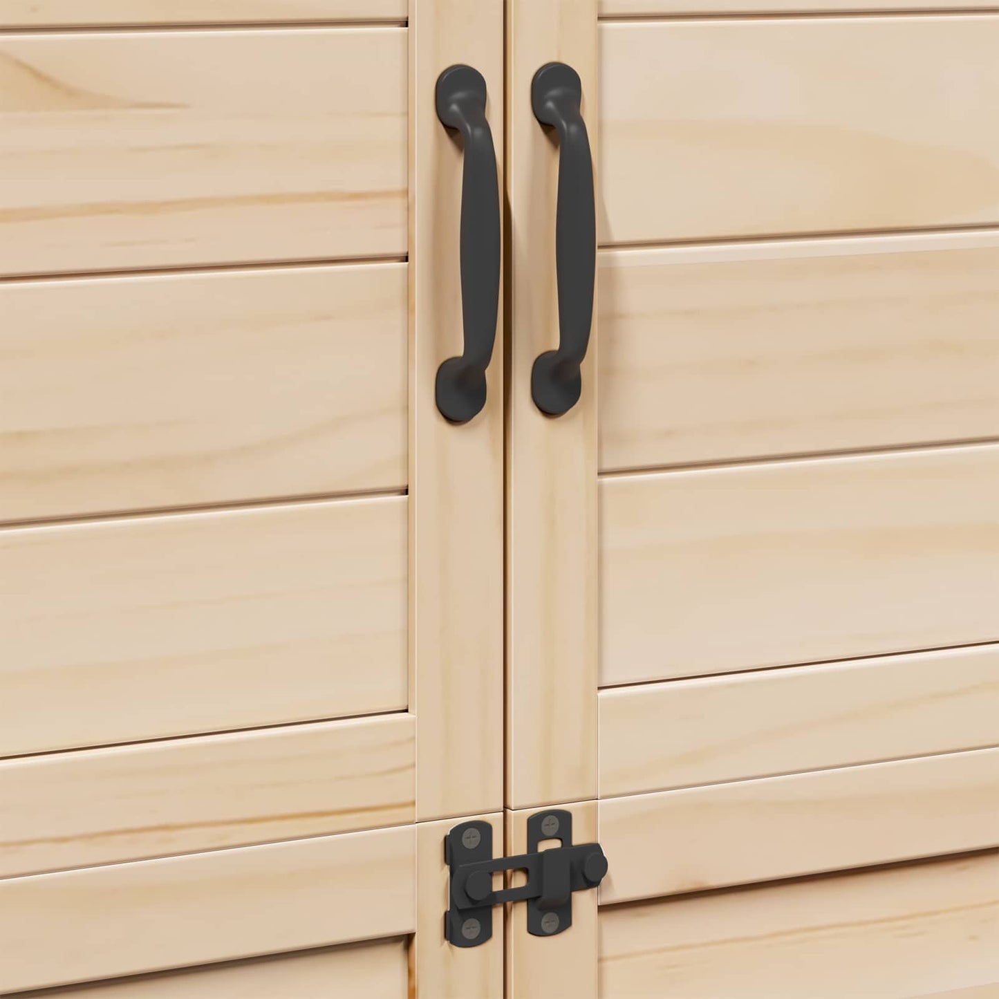 Gartenschuppen Natur 106,5 x 56 x 176 cm Massivholz aus Fichte