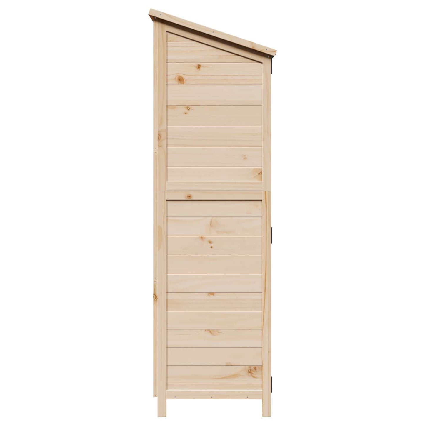 Gartenschuppen Natur 106,5 x 56 x 176 cm Massivholz aus Fichte