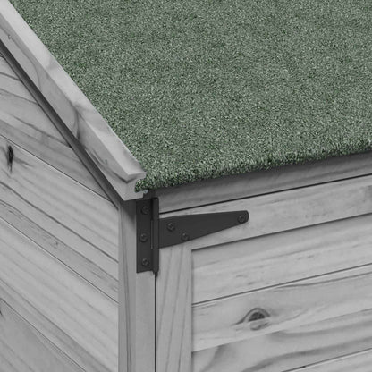 Gartenschuppen Grau 106 x 56 x 176,5 cm Massivholz aus Fichte
