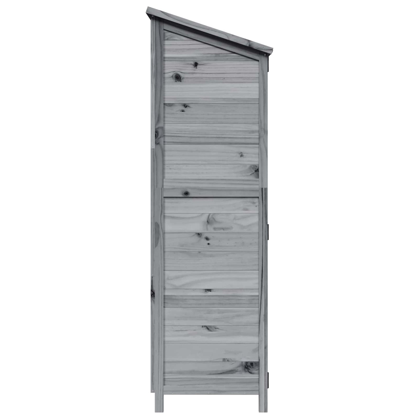 Gartenschuppen Grau 106,5 x 56 x 176 cm Massivholz aus Fichte