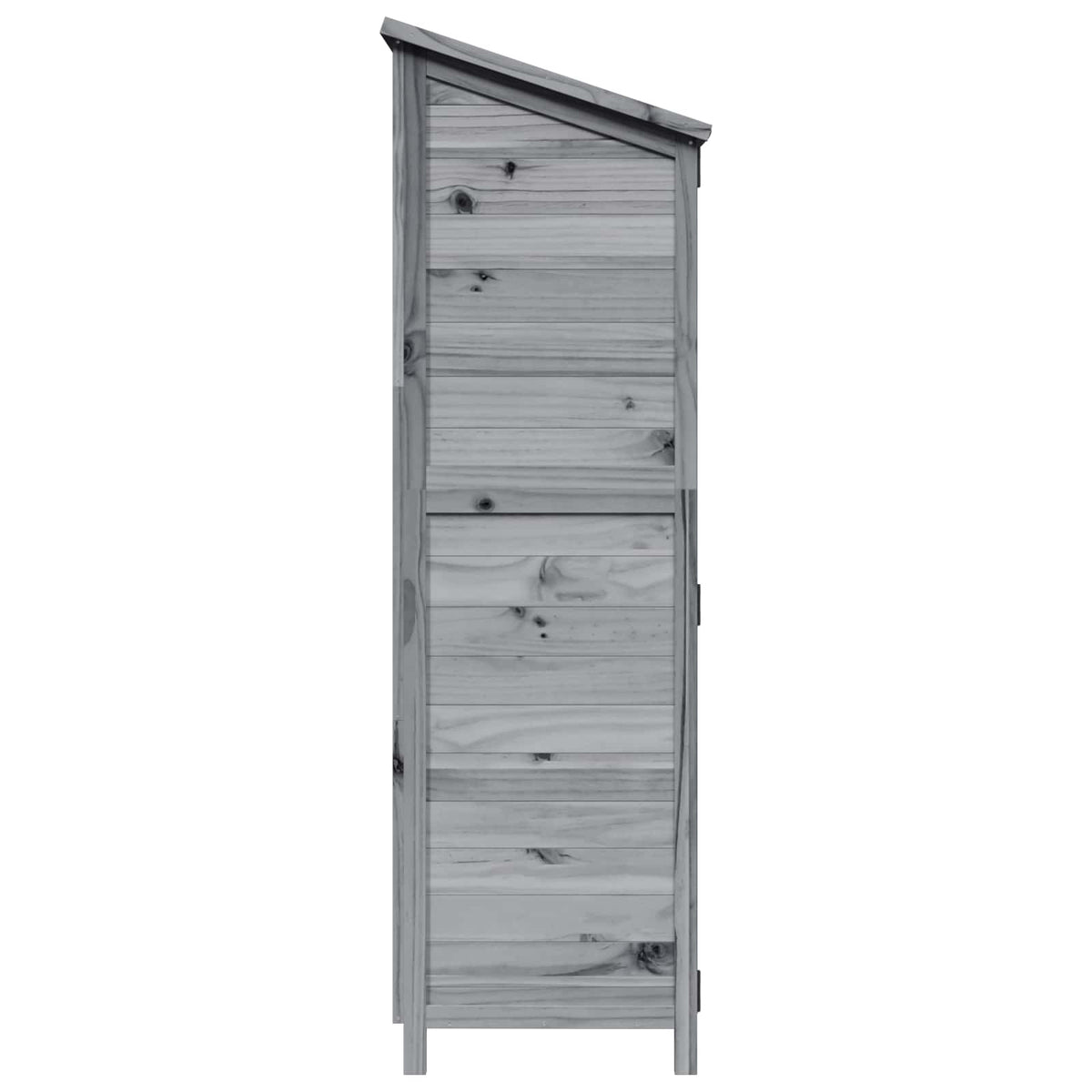 Gartenschuppen Grau 106 x 56 x 176,5 cm Massivholz aus Fichte
