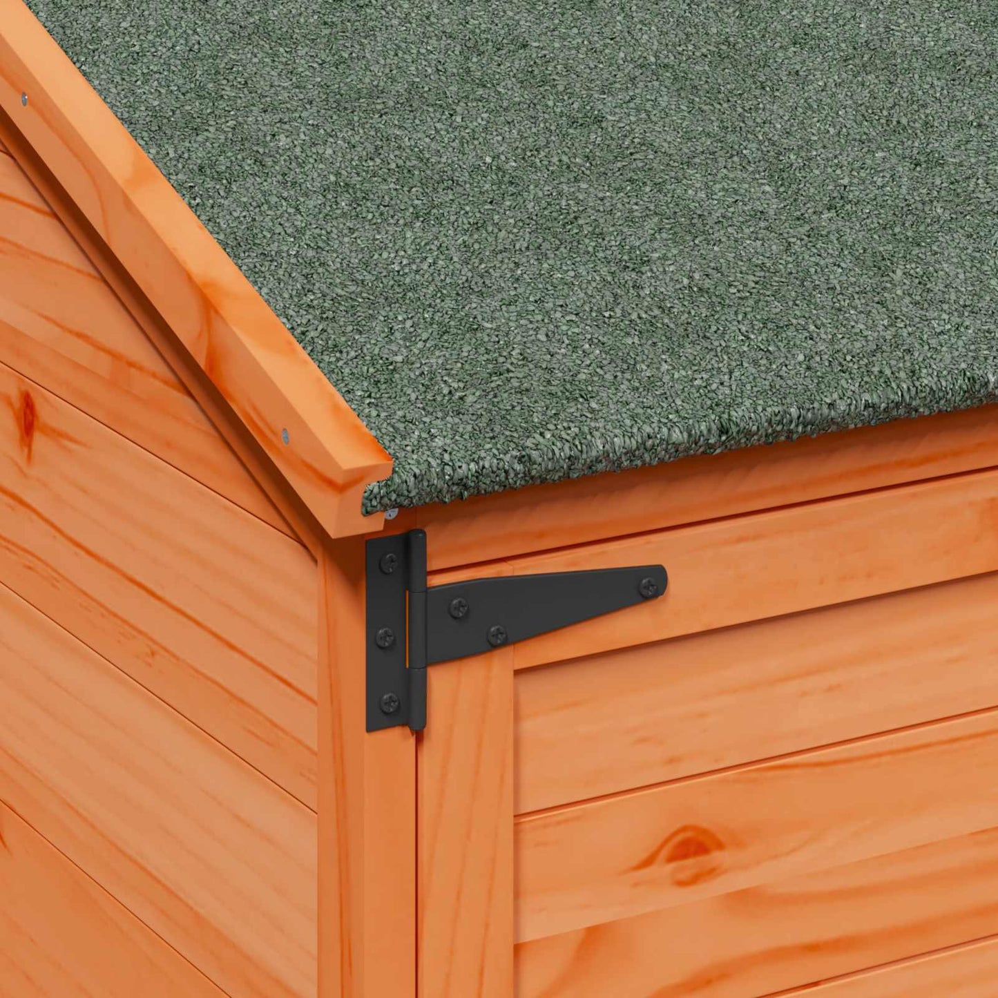 Gartenschuppen Braun 106,5 x 56 x 176 cm Massivholz aus Fichte