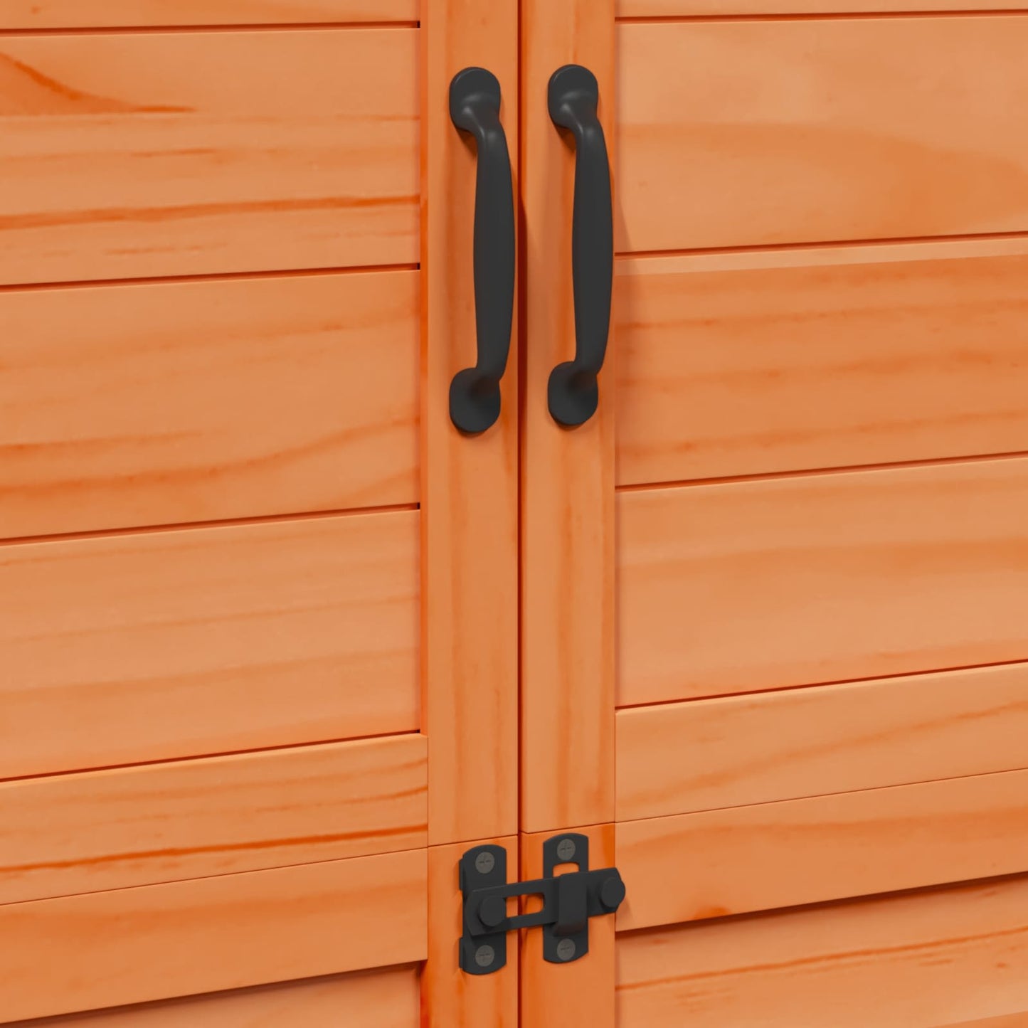 Gartenschuppen Braun 106,5 x 56 x 176 cm Massivholz aus Fichte
