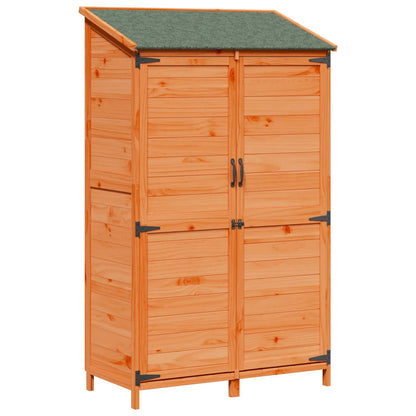 Gartenschuppen Braun 106 x 56 x 176,5 cm Massivholz aus Fichte