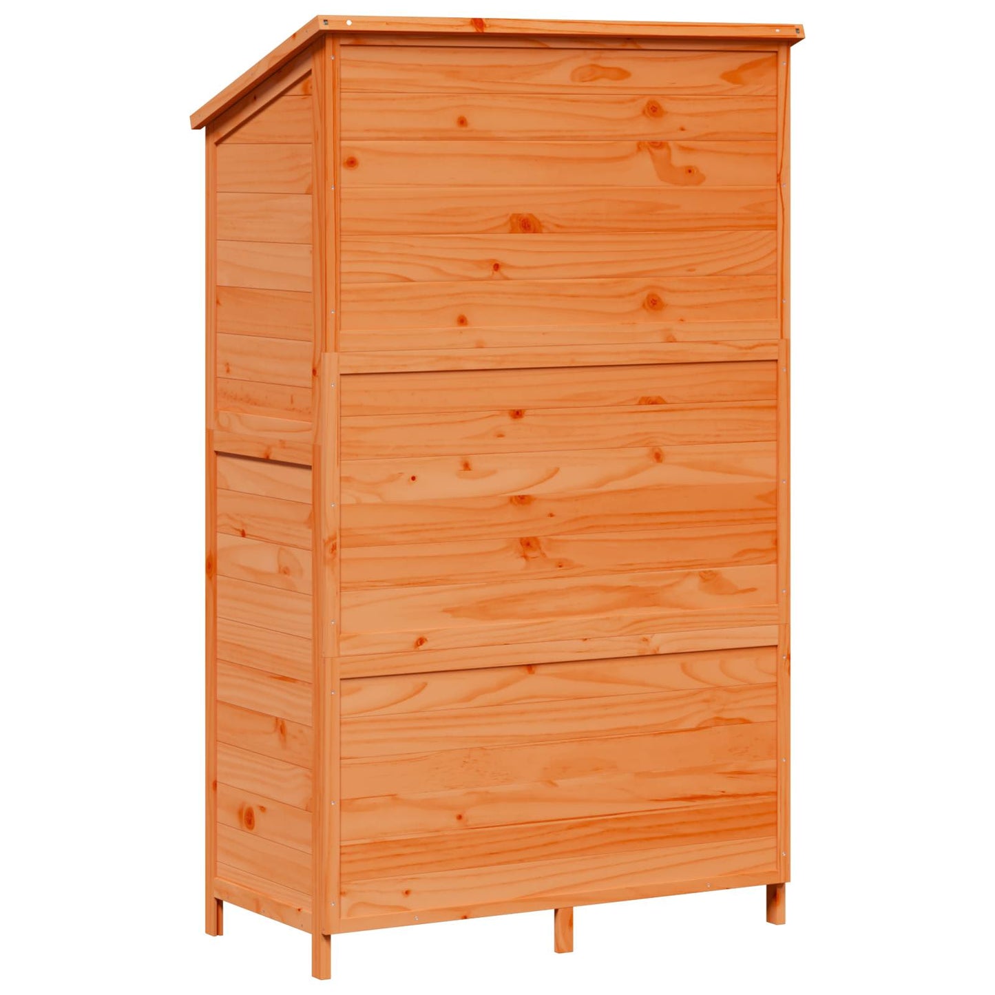 Gartenschuppen Braun 106,5 x 56 x 176 cm Massivholz aus Fichte