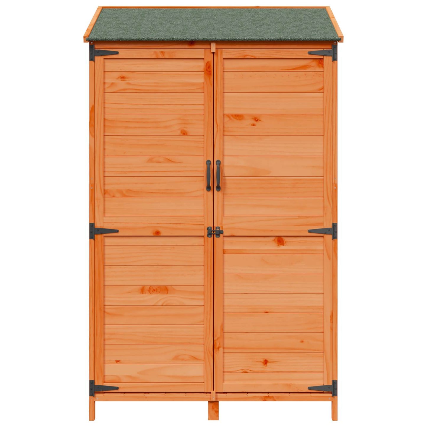 Gartenschuppen Braun 106,5 x 56 x 176 cm Massivholz aus Fichte