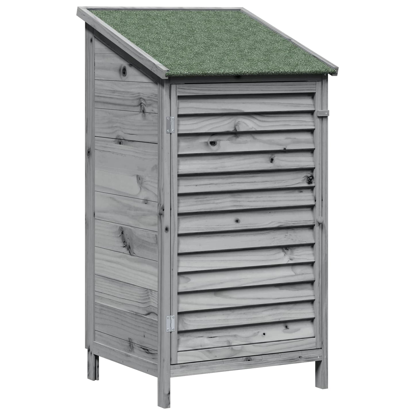 Gartenschuppen Grau 59 x 56 x 113,5 cm Massivholz aus Fichte