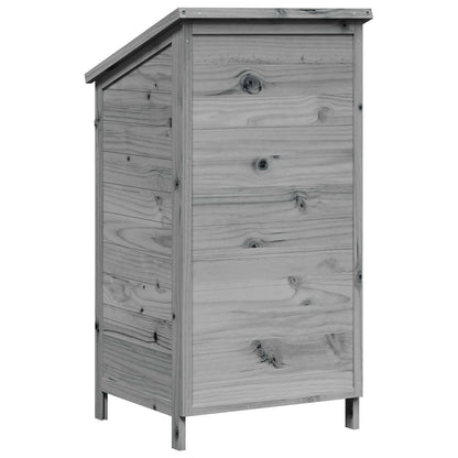 Gartenschuppen Grau 59,5 x 56 x 113,5 cm Massivholz aus Fichte